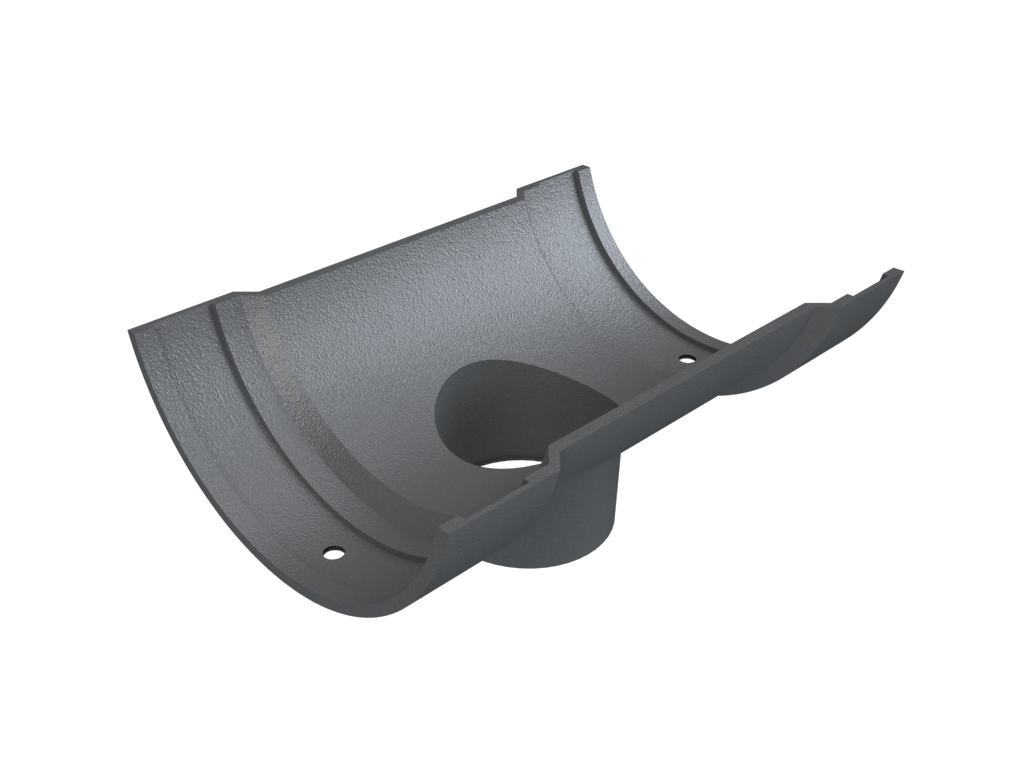 5" Plain Half Round Gutter Running Outlet 4" Primed - Trade Warehouse