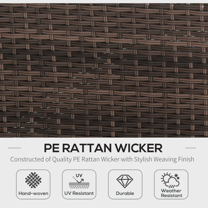 Brown L-Shaped 3 Seater Sofa With Beige Cushions and Glass Top Coffee Table