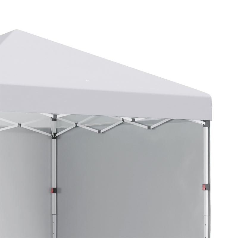 3m x 3m White Pop Up Gazebo with 2 Sidewalls