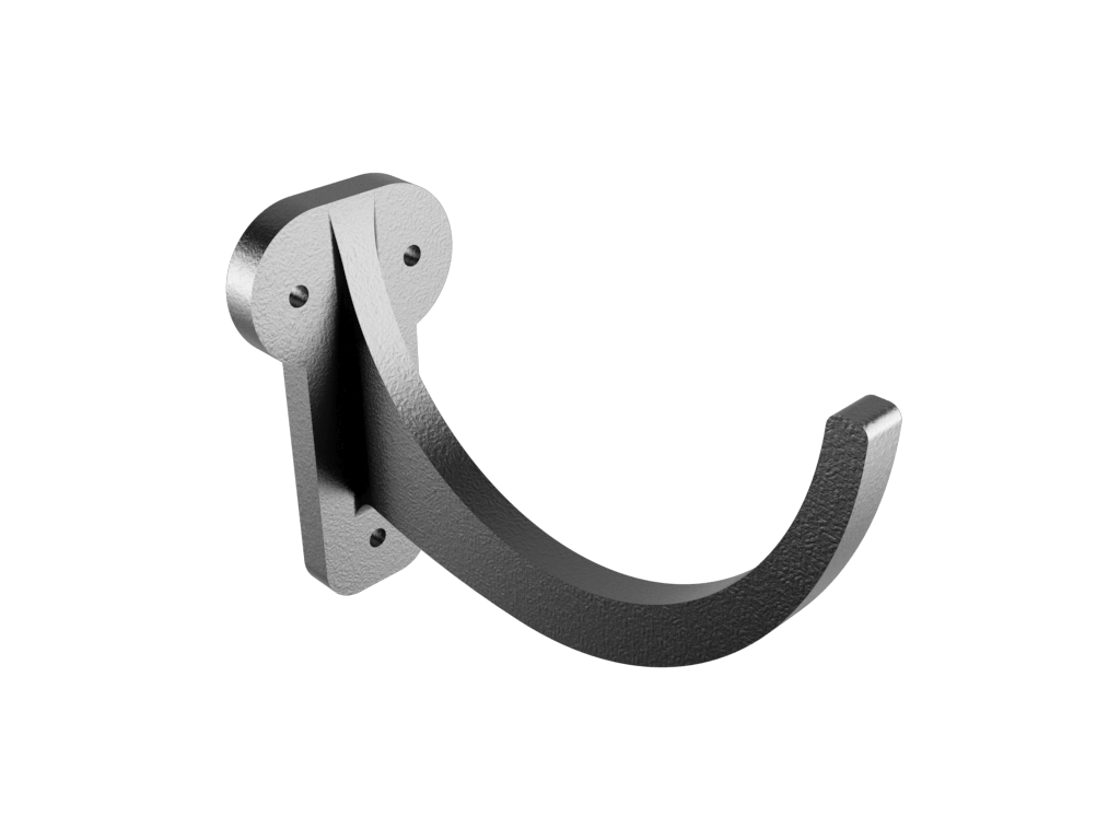 5x3" Deepflow Half Round Gutter Fascia Bracket Painted - Trade Warehouse
