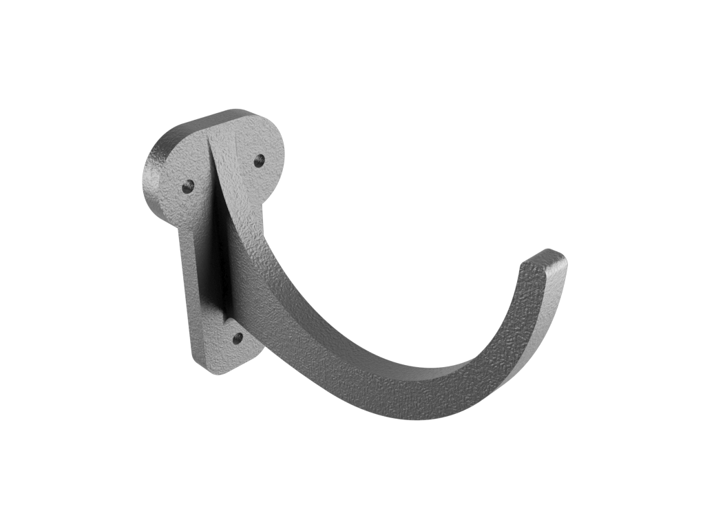 5x3" Deepflow Half Round Gutter Fascia Bracket Primed - Trade Warehouse
