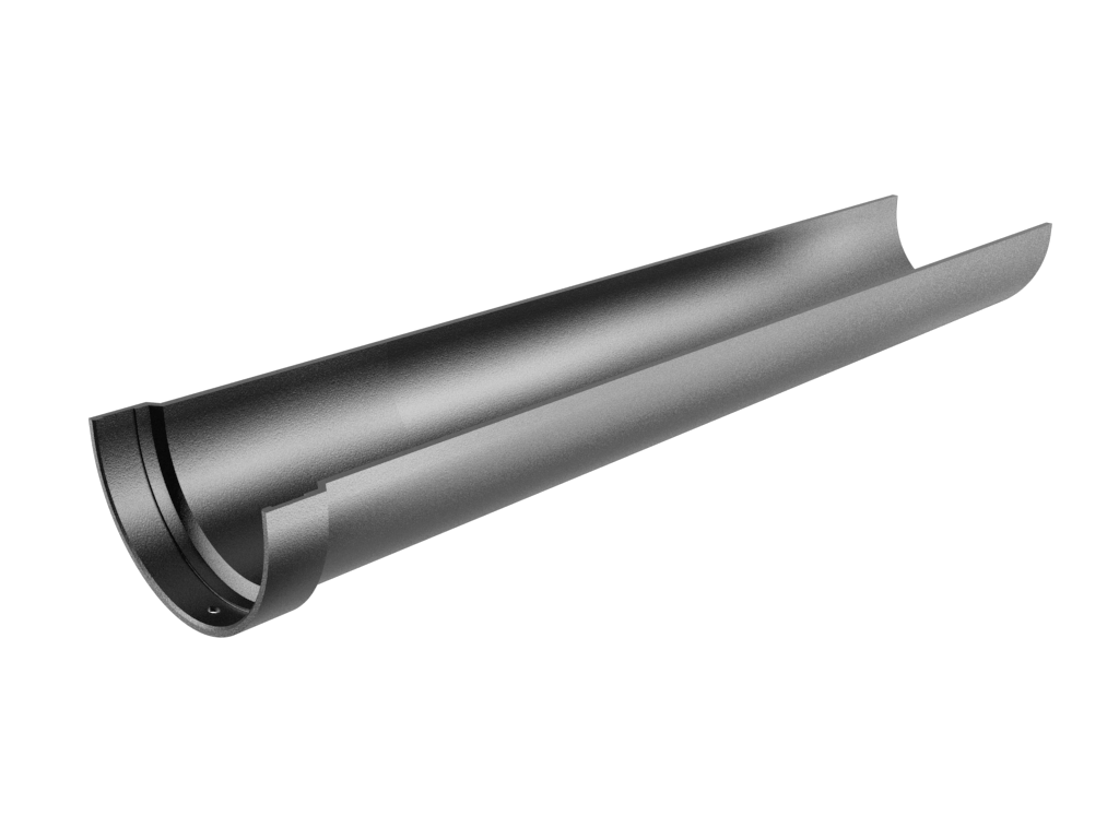 5x3" Deepflow Half Round Gutter x 6ft Painted - Trade Warehouse