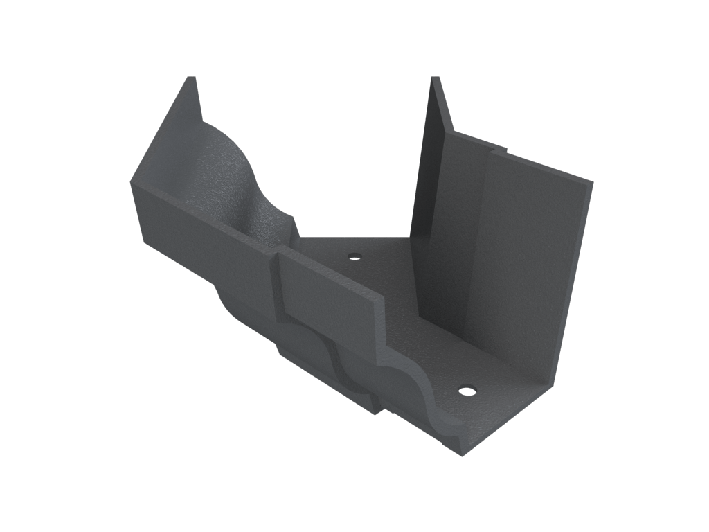 5x4" Moulded Ogee Gutter 135 Degree External Angle Primed - Trade Warehouse