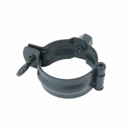 60mm Anthracite GreyGalvanised Steel Downpipe Bracket with M10 Boss - for use with M10 Screw (not included) - Trade Warehouse