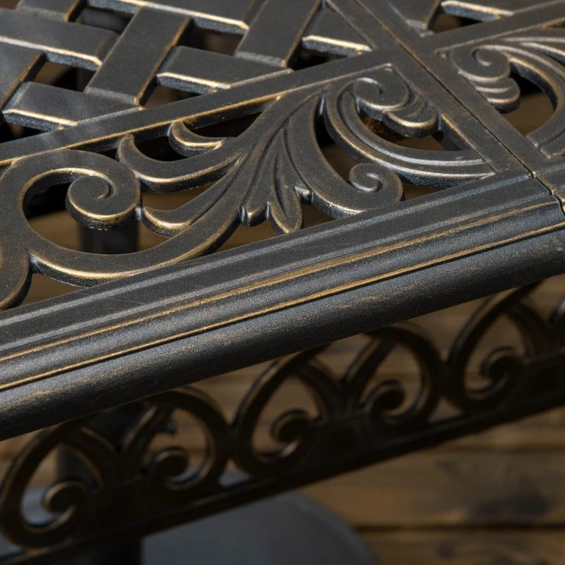 Bronze 7 Piece Cast Aluminium Patio Furniture Set