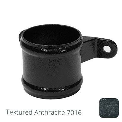 63mm (2.5") Cast Aluminium Eared Socket - Textured Anthracite Grey RAL 7016 - Trade Warehouse