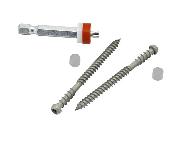65mm Hidden Deck Fasteners for PVC & Composite Decking (Pack of 100) - Trade Warehouse
