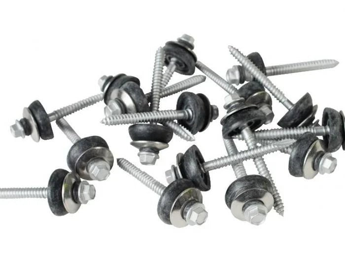 65mm screw to wood with BAZ washer (100 pack) - Trade Warehouse