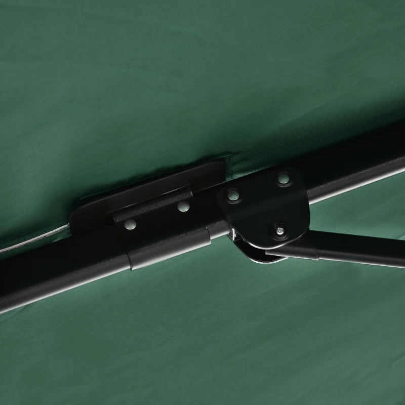 Green Square Parasol With 360° Rotation