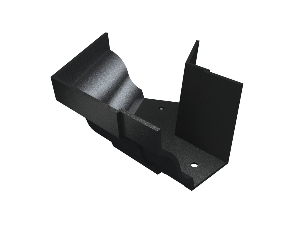 6x4" Moulded Ogee Gutter 120 Degree External Angle Painted - Trade Warehouse
