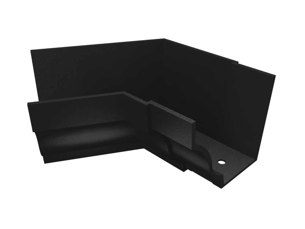 6x4" Moulded Ogee Gutter 120 Degree Internal Angle Painted - Trade Warehouse