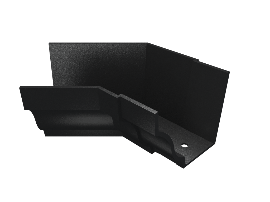 6x4" Moulded Ogee Gutter 135 Degree Internal Angle Painted - Trade Warehouse