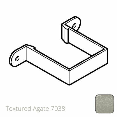 75 x 75mm (3"x3") Aluminium Flush Downpipe Clip - Textured 7038 Agate Grey - Trade Warehouse
