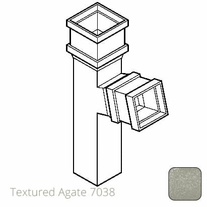 75 x 75mm (3"x3") Cast Aluminium 112 Degree Branch without Ears - Textured 7038 Agate Grey - Trade Warehouse