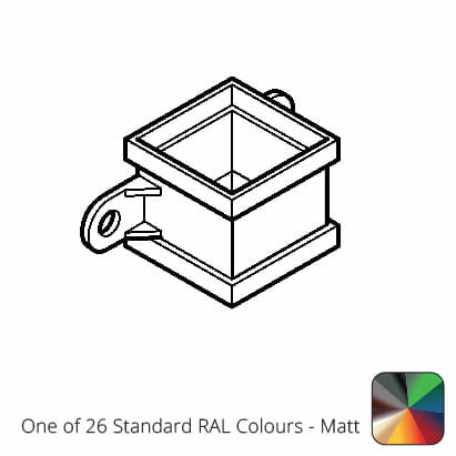75 x 75mm (3"x3") Cast Aluminium Eared Socket - One of 26 Standard Matt RAL colours TBC - Trade Warehouse