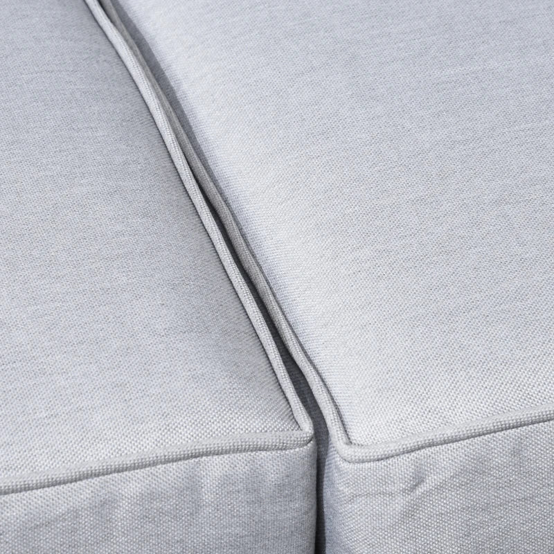 Brown 3 Seater Rattan Sofa with Cushions and Wood-Effect Top Table