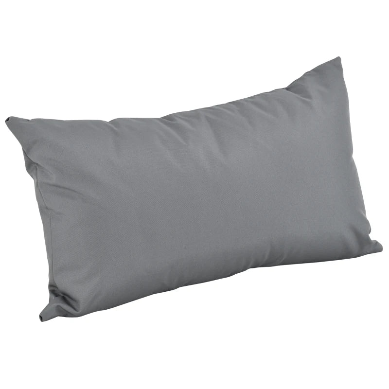 x2 Mixed Grey Rattan Sofas With Grey Cushions and Table Set with Side Storage - For Corner & Patio