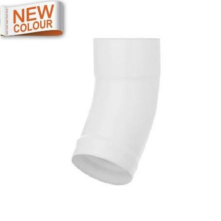 80mm 9016M White Galvanised Steel Downpipe Shoe - Short Heel - Trade Warehouse