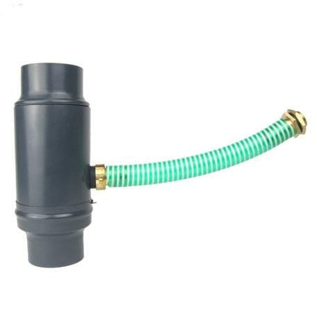 80mm Anthracite Grey Coated Galvanised Steel Rainwater Collector - Trade Warehouse