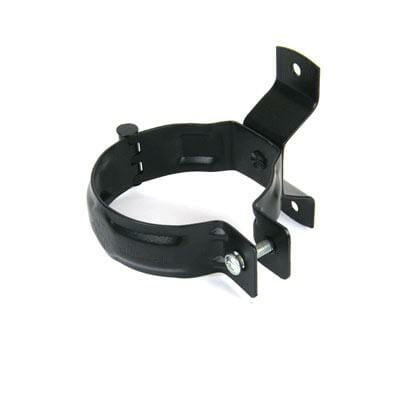 80mm Black Coated Galvanised Steel Downpipe Bracket - Trade Warehouse