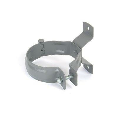 80mm Dusty Grey Galvanised Steel Downpipe Bracket - Trade Warehouse