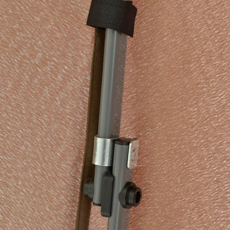 Brown Hexagonal Pop Up Gazebo