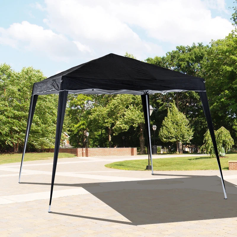 Black Slant Leg Pop Up Gazebo with Carry Bag