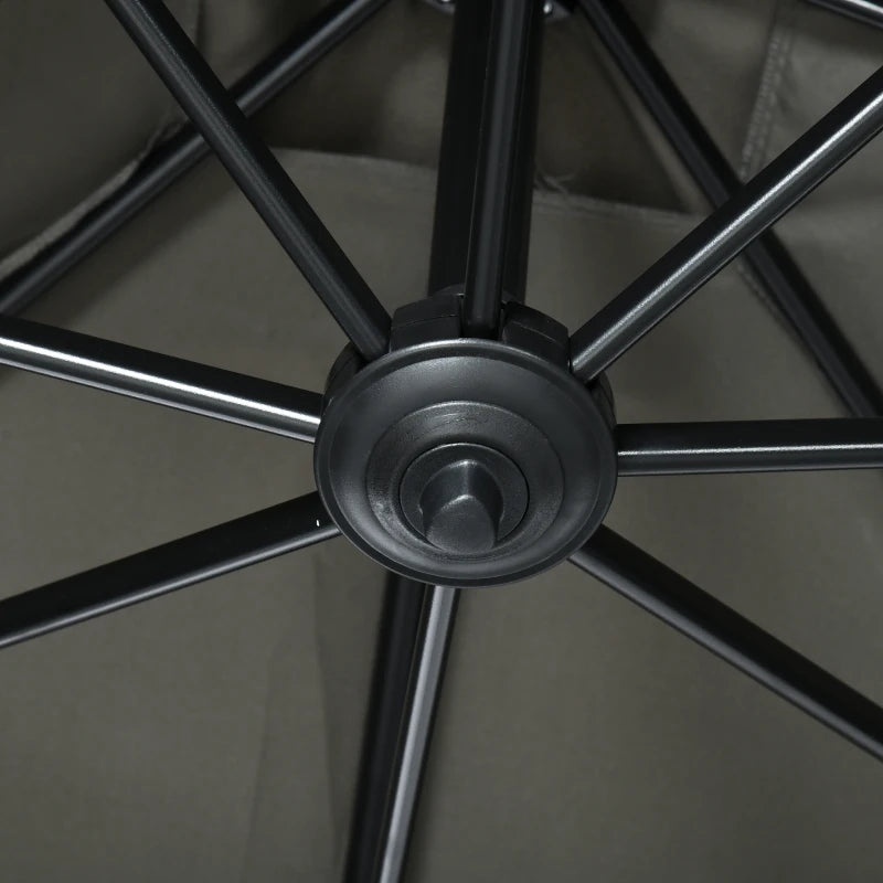 Dark Grey 2.5 x 2.5m Aluminium Sun Shade Canopy