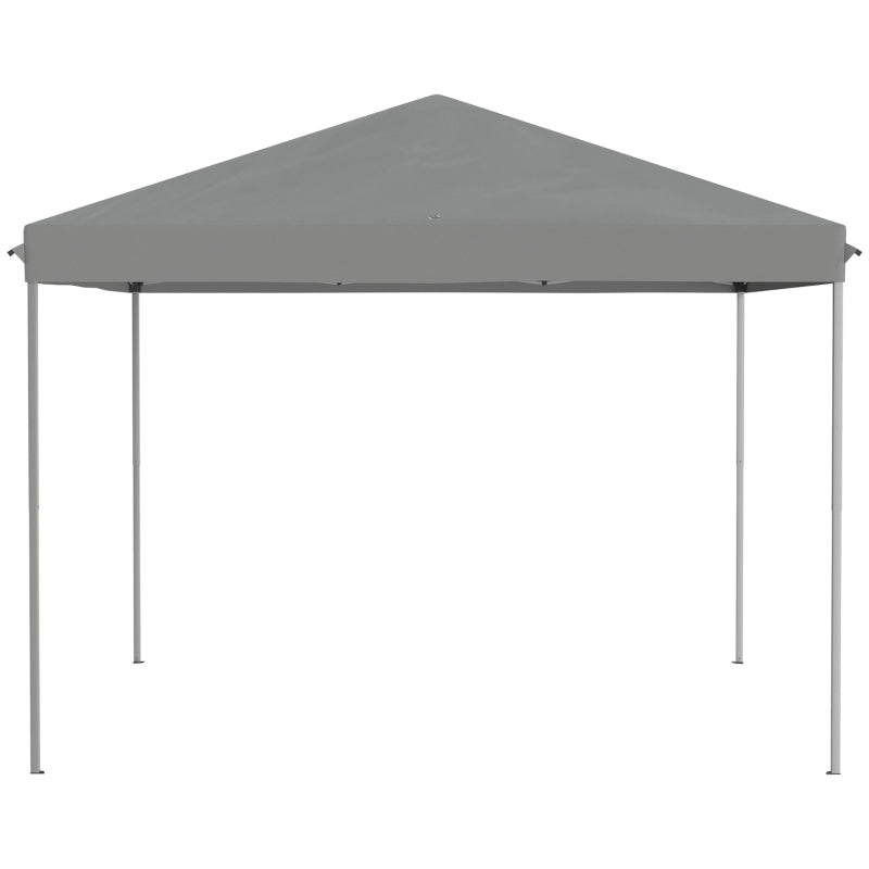 Light Grey 3m x 3m Pop Up Gazebo With Removable Mesh Sidewall Netting