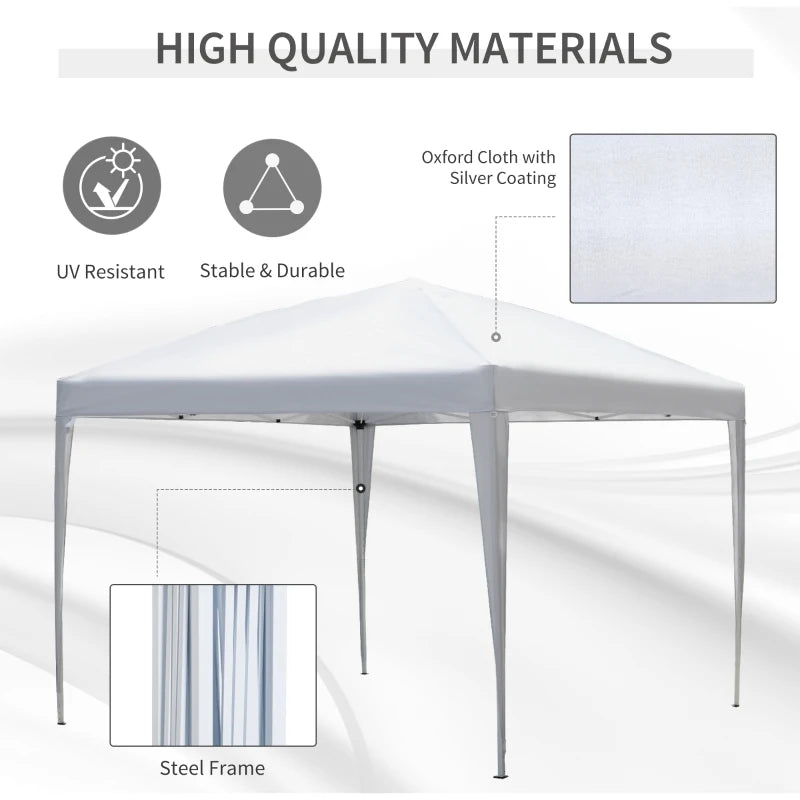3m x 3m Adjustable White Marquee Party Tent