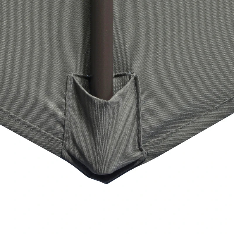 Dark Grey 3m 360° Rotation Parasol Shade