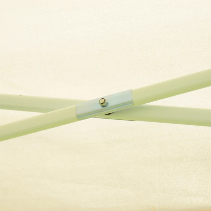 Beige 3m x 6 m Pop Up Gazebo with Mesh Sidewalls and Storage Bag