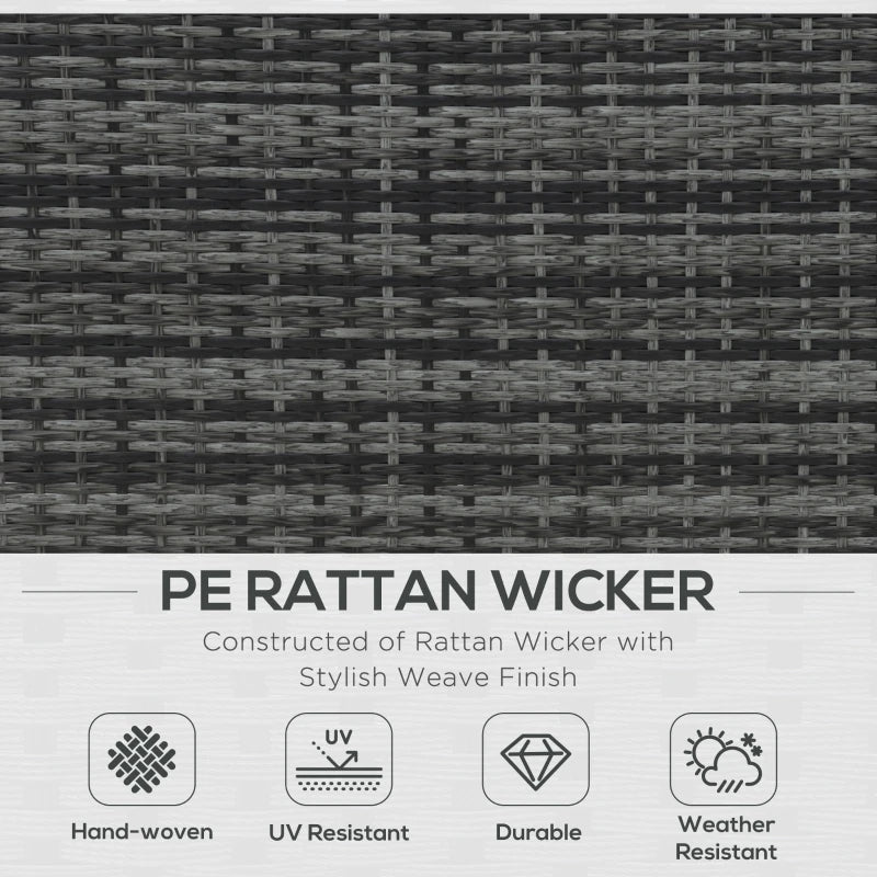 Grey 4 Piece Detachable Furniture Set With Cushions