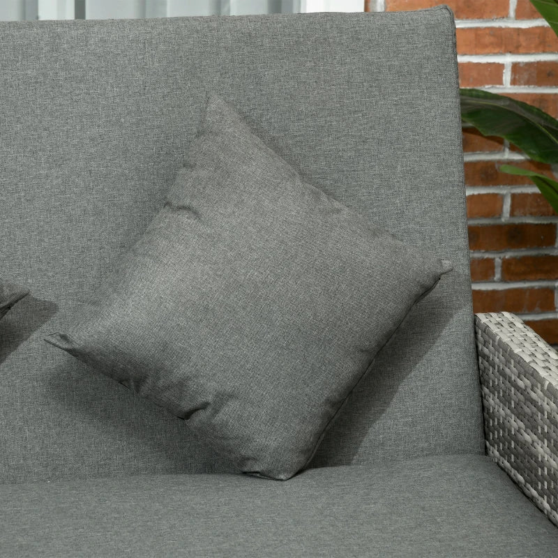 2 Seater Rattan Daybed with Fire Retardant Sponge