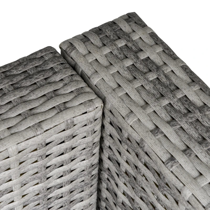 Light Grey Rattan Single Sofa Chair With Cushions