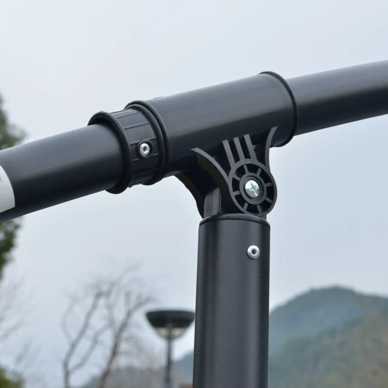 Grey 3m Hanging Umbrella with Double Roof