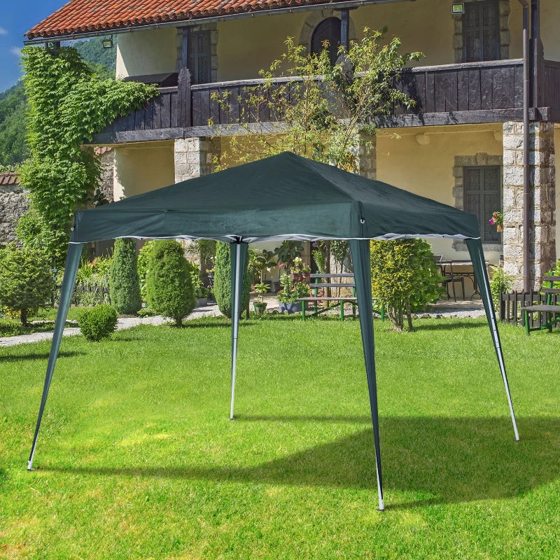 Green Slant Leg Pop Up Gazebo with Carry Bag