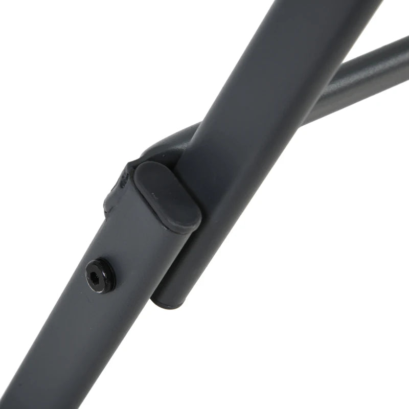 Grey 2 Seater Foldable Rattan Bistro Set With Square Table