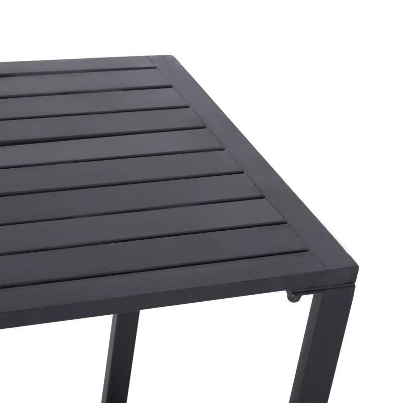 Black Metal Picnic Table
