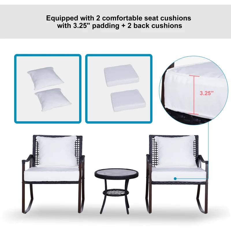 Rocking Bistro Set with Table