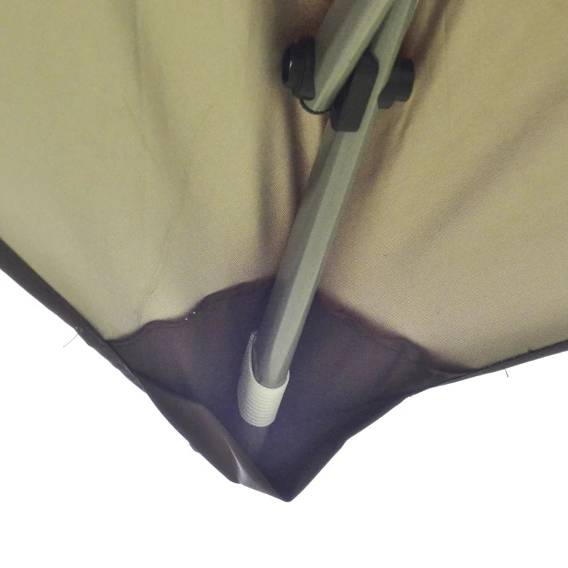 Brown 4m x 4m Pop-up Gazebo with Roller Bag & Adjustable Legs