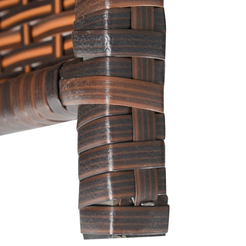 Mixed Brown 10 Seater Cubed Rattan Dining Set