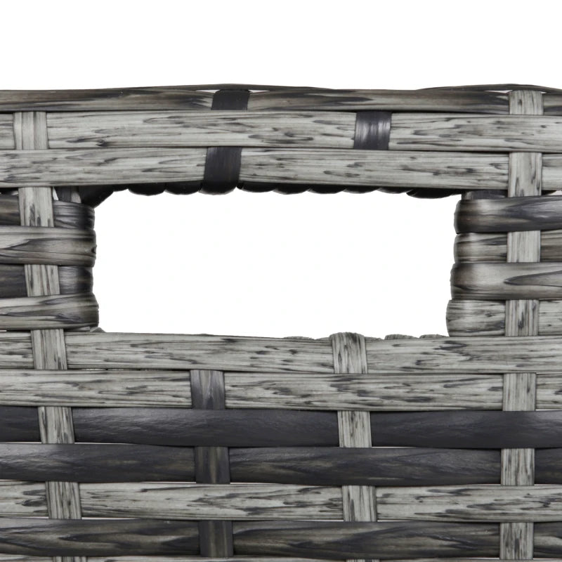 Mixed Grey 10 Seater Cubed Rattan Dining Set