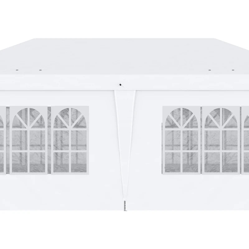 3m x 6m Adjustable White Pop Up Gazebo