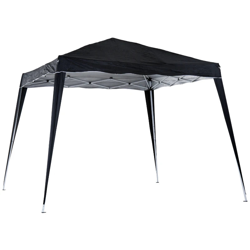 Black Slant Leg Pop Up Gazebo with Carry Bag