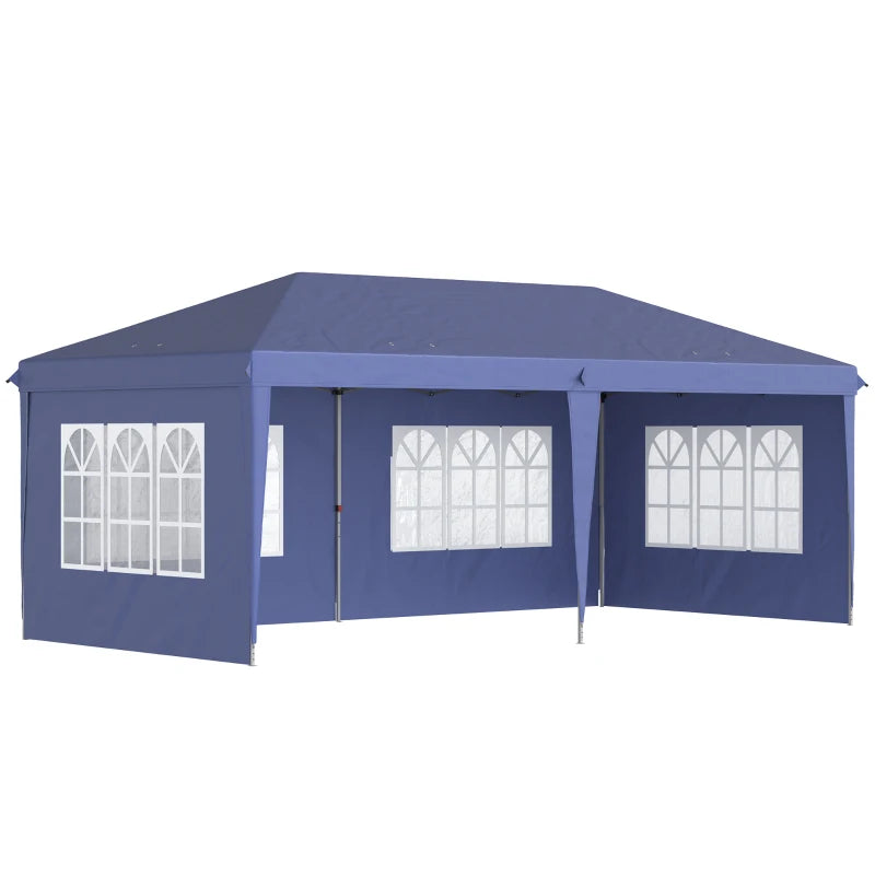 3m x 6m Blue Pop Up Gazebo