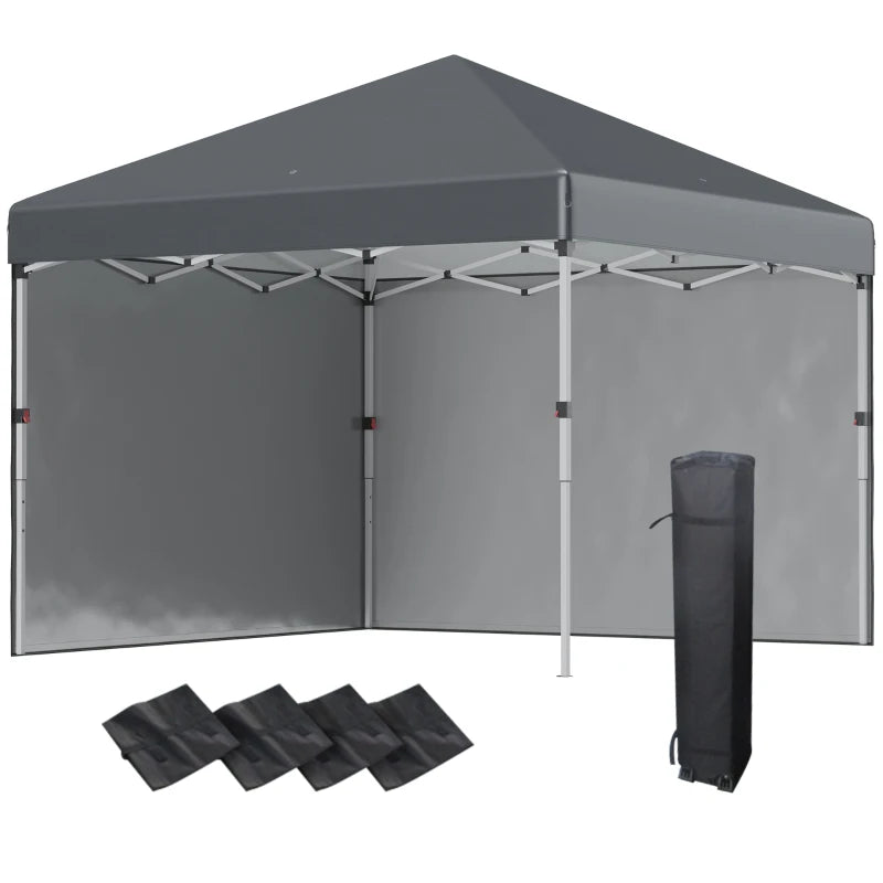 Pop up grey sales gazebo