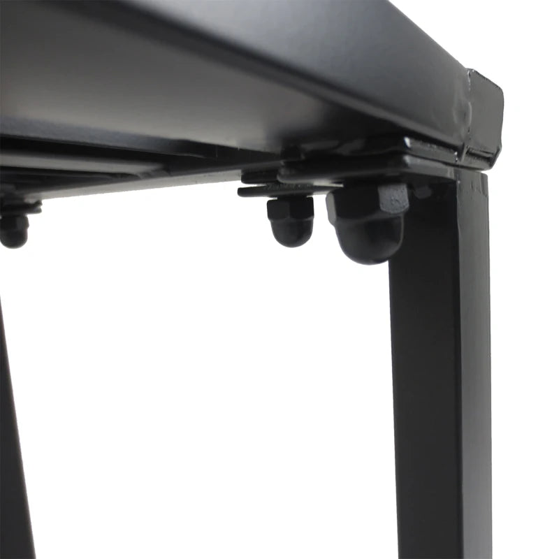 Black Metal Picnic Table