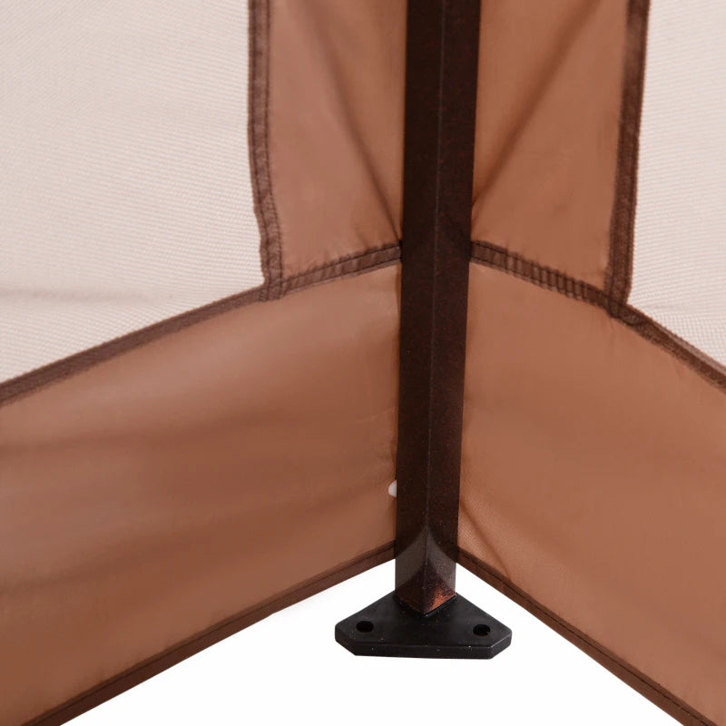 3m x 3m Khaki Pop Up Gazebo