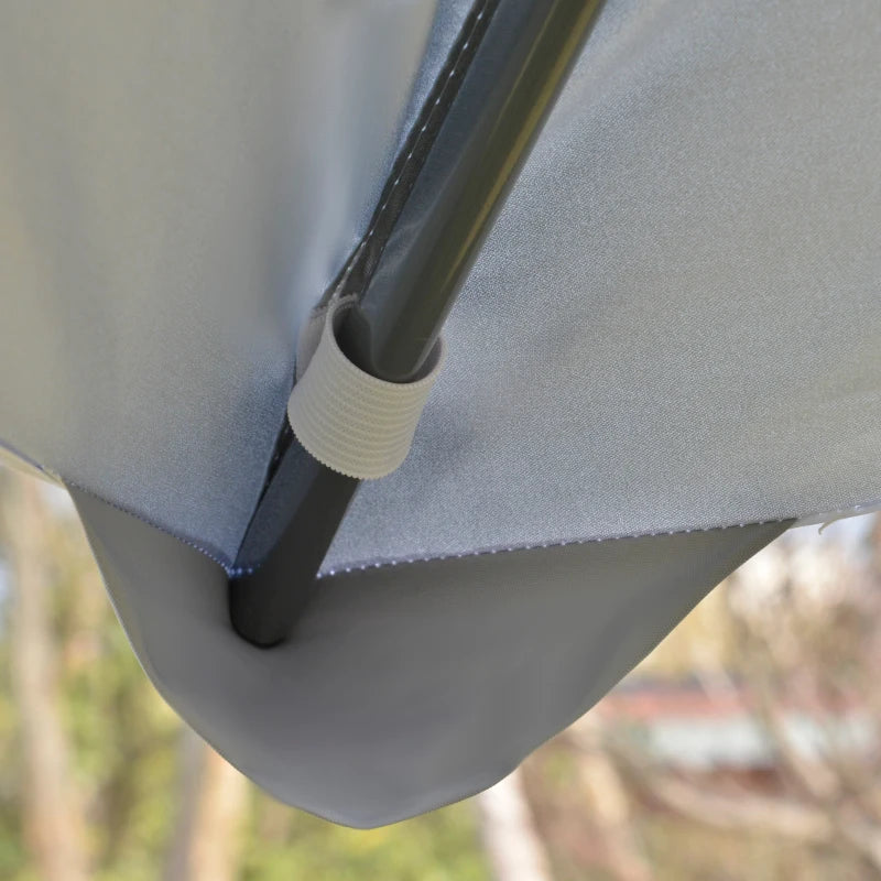 Grey 4m x 4m Pop-up Gazebo with Roller Bag & Adjustable Legs